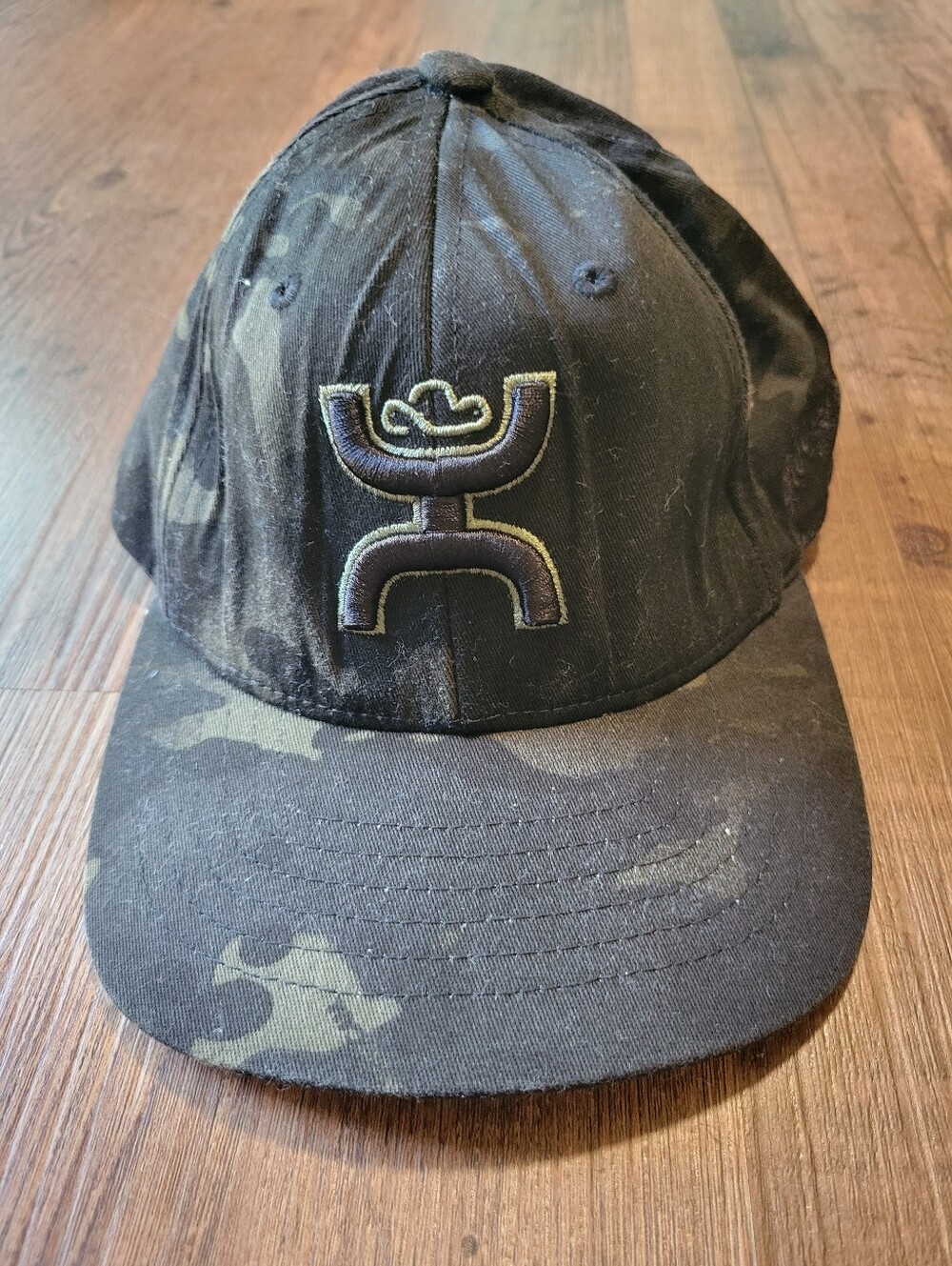 Hooey Kids Gray Black Camouflage Logo Baseball Cap